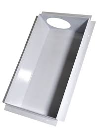 Metal Dryer Vent Box DBX1017FR White for 2x6 Walls