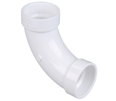 2" PVC DWV 90° Long-Turn Elbow