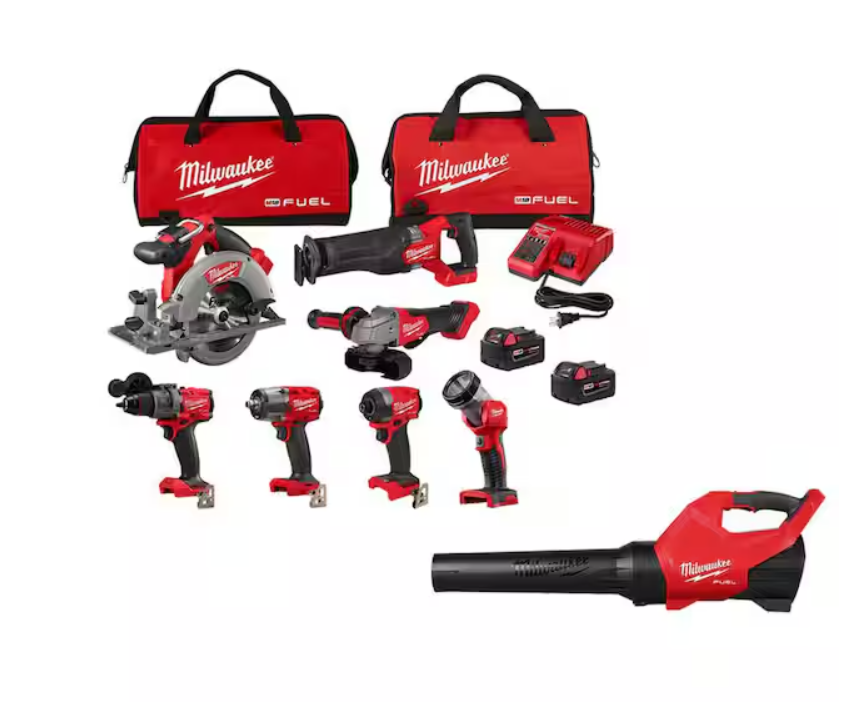 Milwaukee M18 FUEL 18V Brushless Combo Kit (7-Tool) With M18 FUEL Blower