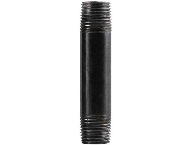 Black Iron Nipple 1" x 8"