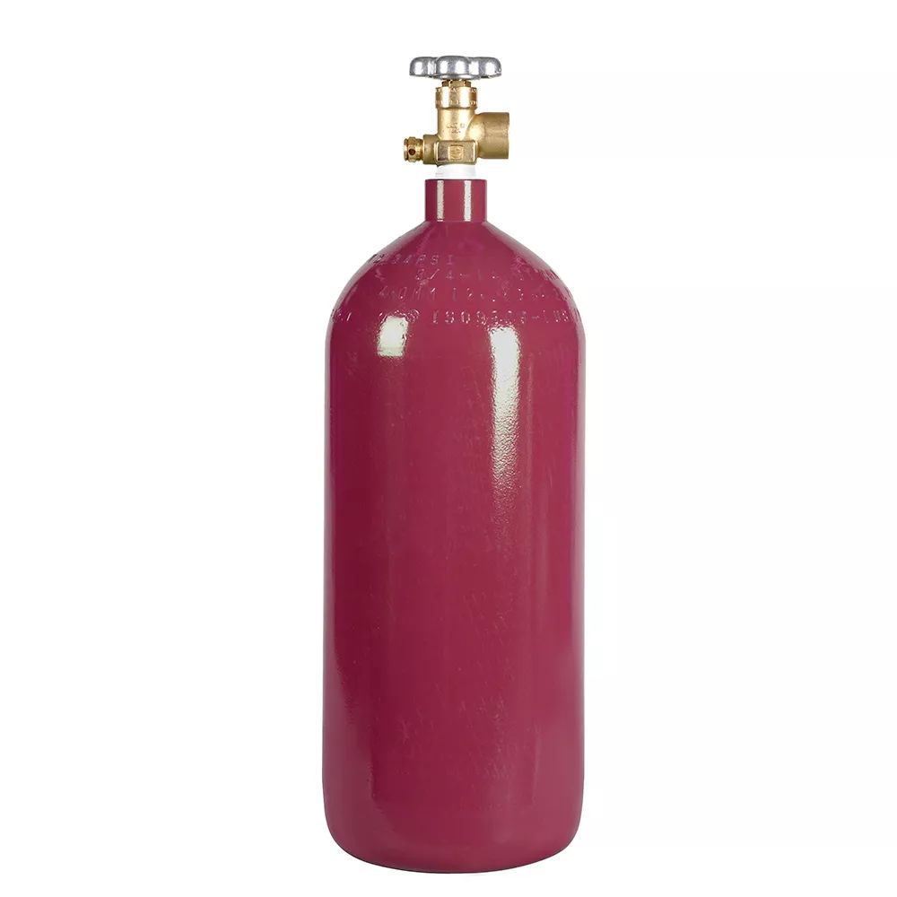 40 Cu Ft Steel Nitrogen Cylinder Tank, CGA580