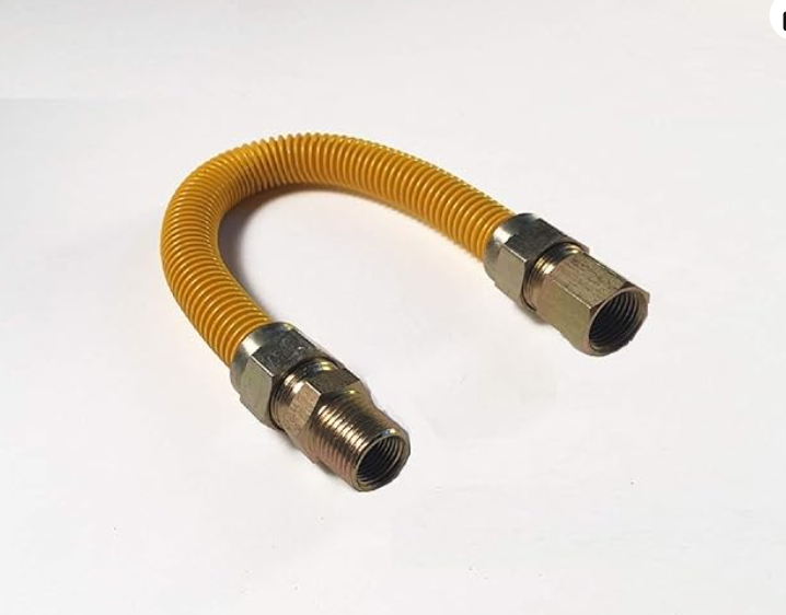 Flex Gas Connector Yellow 1/2" MIP x 1/2" FIP