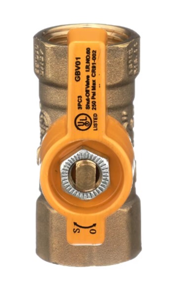 1/2" Gas Shut-Off Valve