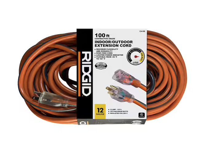 100 ft Heavy-Duty Outdoor Extension Cord