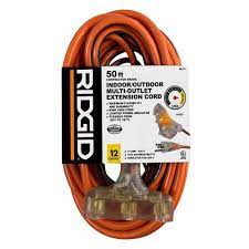 Ridgid 50 ft 12/3 Heavy-Duty Indoor/Outdoor Extension Cord