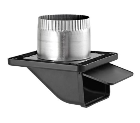 Dryer Vent 4" Under-Eave Black