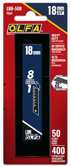 OLFA 18mm Ultra-Sharp Black Snap-Off Blades