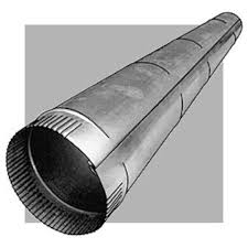 Metal Pipe 4" 28 GA 5'