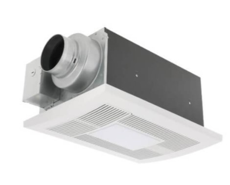 Panasonic WhisperWarm DC Fan-Heater-Light, 50-80-110 CFM, ECM Motor