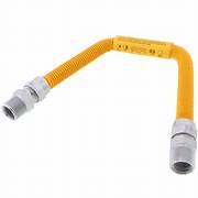 Flex Gas Connector Yellow 1/2" Male x 4'