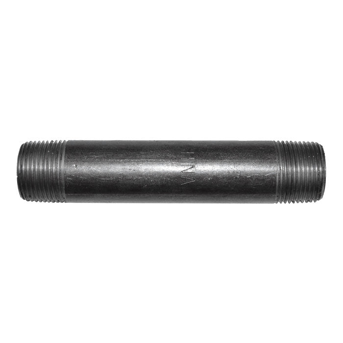 Black Iron Nipple 3/4" x 5"