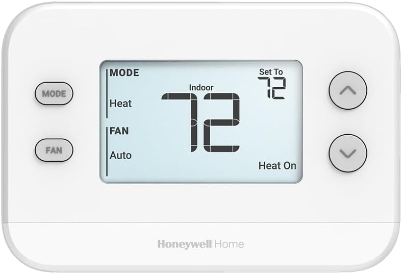 Honeywell TH1320U4002 Non-Programmable Thermostat, 3H/2C HP, 2H/2C Conv