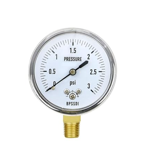 0-3 PSI Low Pressure Gauge