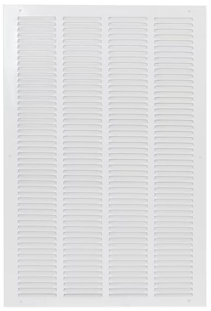 16x25 Steel White Sidewall/Ceiling Return Air Grille