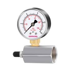 0-15 PSI Gas Test Pressure Gauge, 2" Dial, 3/4"