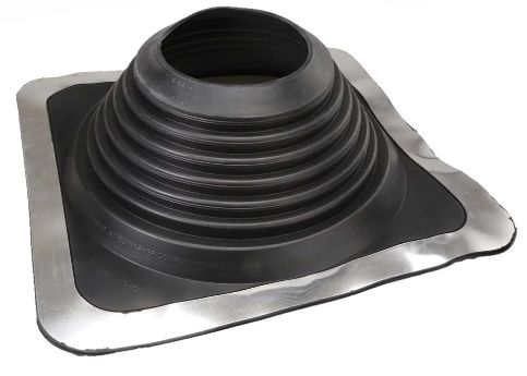#8 Roofjack Square EPDM Pipe Flashing Boot, Black
