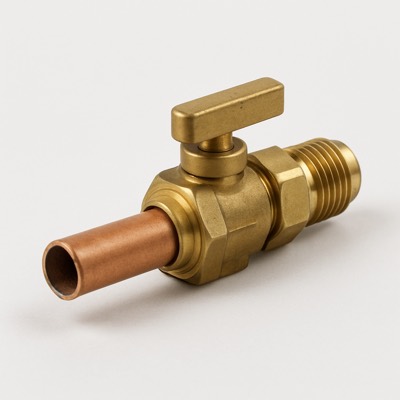 Air Conditioner Ball Valve 1/4" SAE Adapter