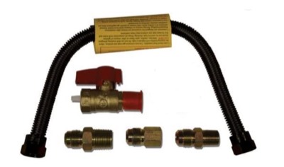 22" Black Flex Connector Installation Kit