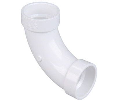 2" PVC DWV 90° Long-Turn Elbow