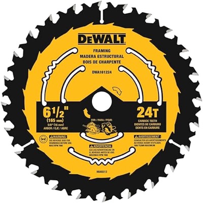 DeWalt DWA161224 6-1/2" 24-Tooth Framing Circular Saw Blade