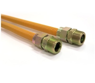 Flex Gas Connector Yellow 1/2" x 24" MIP x MIP