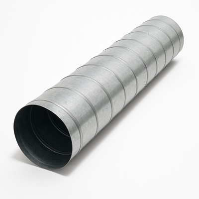 Spiral Pipe 8" x 10' 26 Gauge Corrugated