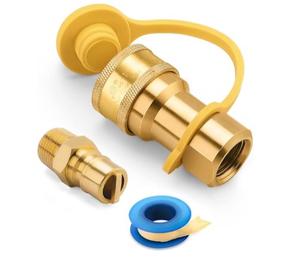 3/8" Natural Gas Quick-Connect Fitting Kit