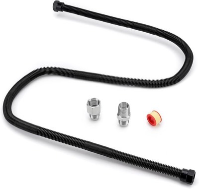 1/2" OD x 3/8" ID 36" Non-Whistle Flex Gas Line Connector Kit