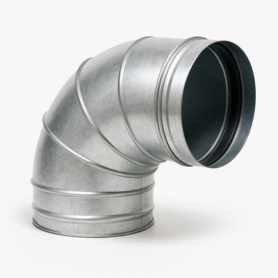Spiral Elbow 12" 90-Degree with Gasket