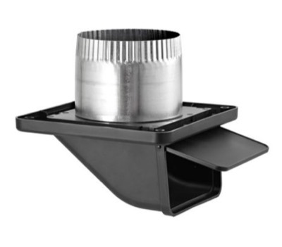Dryer Vent 4" Under-Eave Black