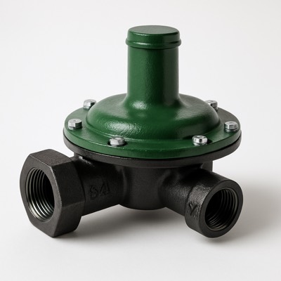 3/4" Gas Regulator, 1/2" Orifice, Green, 6.5"-16" WC