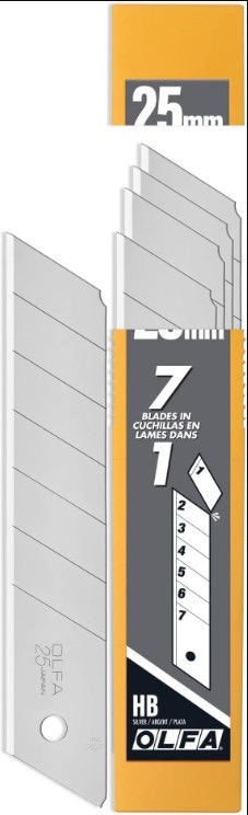 OLFA 25mm Snap-Off Utility Blades (5-Pack)