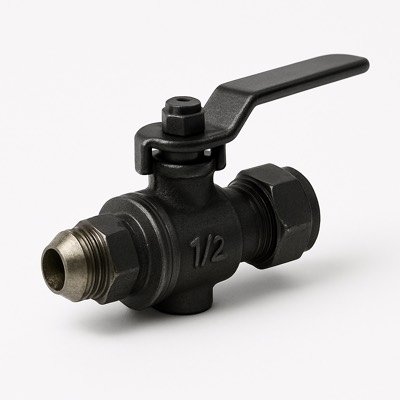 Flare Angle Gas Ball Valve 1/2" x 1/2"