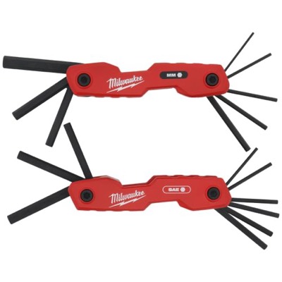 Milwaukee 17-Key Folding Hex Key Set, SAE/Metric