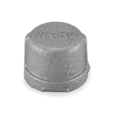 Black Iron 1/2" Cap
