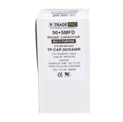 Run Capacitor 50/5 MFD 440V Round