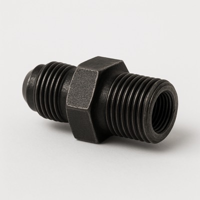 Brass Half-Union Gas Adapter 3/8" Flare x 1/4" NPT (2-Pack)