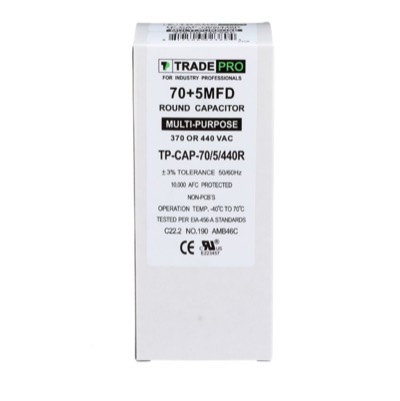 Run Capacitor 70/5 MFD 440V Round