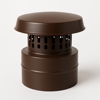Vent Cap 8" Brown