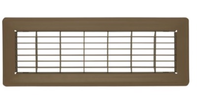 4" x 14" Floor Return Air Grille (Brown)
